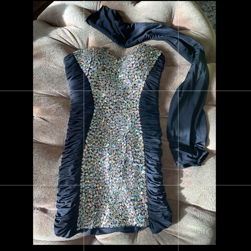 Beaded short Prom Dress